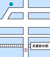 美容室プレンダミア　武蔵新田駅からの道順　イメージ2の2